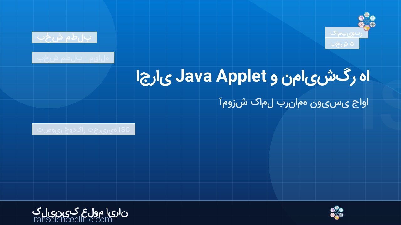 اجرای Java Applet و نمایشگر ها